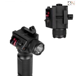 tay cam kim loai kem den pin va laser