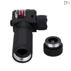 tay cam kim loai kem den pin va laser