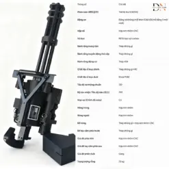 Gatling M134 5.0 Hardcore Creation Không Chổi Than 3 gatling m134 gelgun sung ban dan thach